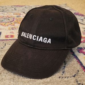 Black Balenciaga Ball Cap